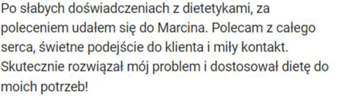 Oceny i opinie dietetyka