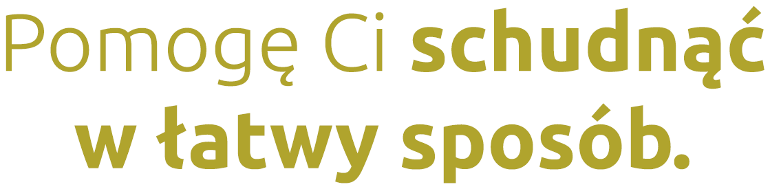 Pomogę Ci schudnąć w łatwy sposób